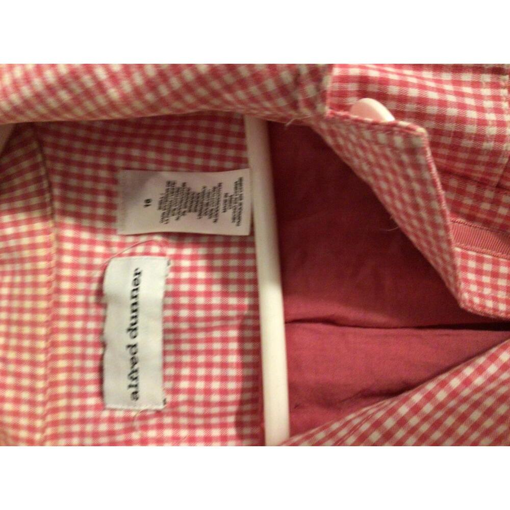Alfred Dunner Pink and White Gingham Jacket Size 16 - Picture 8 of 12